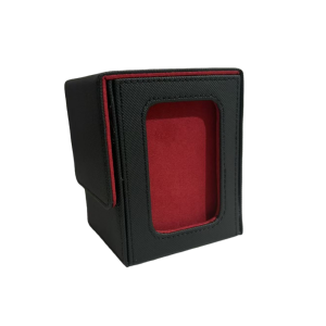 MUSCLEX Khóa từ tính Hộp thu gom cửa sổ Chống bám bẩn PU Hộp đựng thẻ giao dịch Chống ẩm Hộp đựng bài