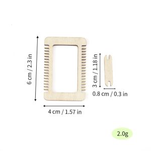 DORADO Lightweight Wooden Sewing Kit Easy Operate Hand Woven Yarn Weaving Tools DIY Craft Weaving Loom Kit For Weaving Lovers