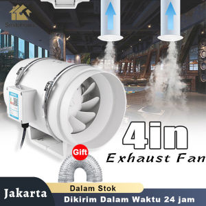 4" Inch 35W Exhaust fan dinding Blower kipas blower ac kipas blower Inline Duct fan Blower / Exhaust Fan Dinding / Kipas Exhaust Ventilasi Dinding / Booster Fan / Wall Duct Fan - Lazada
