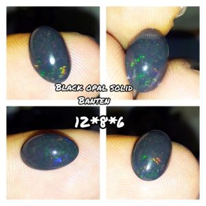 (HARGA PROMO) KALIMAYA BLACK OPAL SOLID ASLI BANTEN