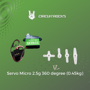 Circuitrocks Servo Micro 2.5g 360 degree (0.45kg) for Arduino Robotics STEM