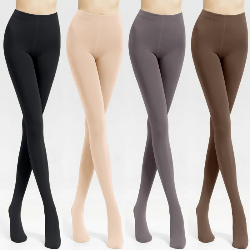 Pantyhoses Fleece Lined Tights for Women 120D Opaque Warm Winter Pantyhose  Womens Fleece Lined Tights Colorful Warm Winter Thermal Tights