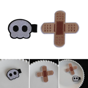 Halloween Party Cross/Skull Hairpin for Women Punk Style Charm Hair Clip Aesthetics Goth Style Hair Accessories