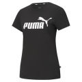 PUMA BASICS - เสื้อยืดผู้หญิง Essentials Logo สีดำ  - 58677401. 