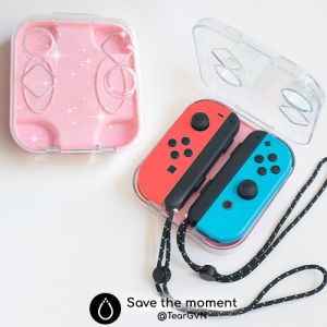 Hộp cứng trong suốt bảo vệ Joy-con Akitomo đóng mở bằng nam châm cho Nintendo Switch OLED / Switch 1