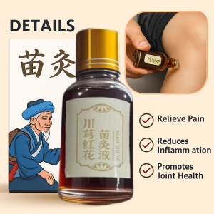 【Lowest Price】Natural Ingredients Chuanqiong Safflower Moxibustion Liquid Muscle Strain Medicated Oil Soothing Pain Massage Oil Mild Miao Fang Formula  Blood Circulation Improvement