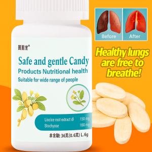Sore Throat Candy for Cough Relief Snow Pear Loquat Herbal Lozenge with Licorice Extract Soothing Throat Drops