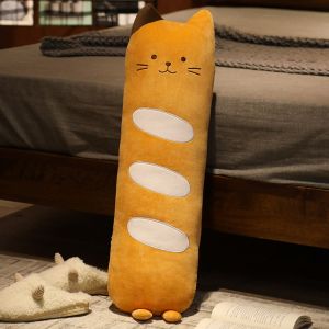 ZEEMIN Halloween Christmas 100cm Long Animals Plush Toy Stuffed Squishy Animal Bolster Pillow Cat Cylindrical Plushie Toy Sleeping Friend Best Gifts