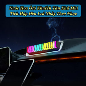 Nước Hoa Ô Tô 3D RGB USA Cảm Ứng Nhạc Vừa Thơm Quẩy - WorldMart