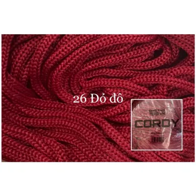 Sợi dệt 3mm Cordy Maxi Craft Yarn móc túi xách mũ thời trang cuộn 330g