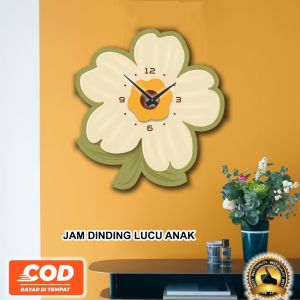 HRS-257 Jam Dinding Ukir HOME Sweet Home BUNGA MATAHARI Hiasan dingding Ruang tamu/ kamar tidur