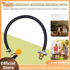 【Vakind】One-Piece Cassette Gas Refill Adapter Propane Gas Cylinder Inflation Calve Camping Inflatable Valves Supplies Lightweight Durable for Hiking and Outdoor