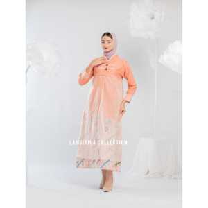 RIZKIA KOIN MAXI DRESS BATIK MEWAH PREMIUM | GAMIS BAJU LEBARAN MEWAH 2023