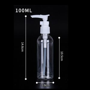 IFFINE 1Pcs Vacuum Lotion Spray Bottle Cosmetic Travel Dispensing Container Portable Transparent Skin Care