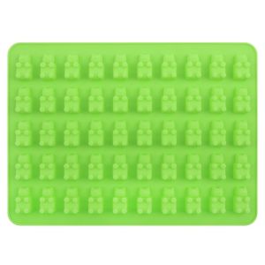 50 Grids Gummy Bear Mold Silicone Cute Bear Jelly Mould with Dropper DIY Baking Decoration Tools