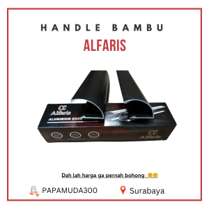 Handle Bambu Aluminium Brown Silver White