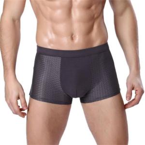 Mens Stretch Boxer Briefs with Middle Rise and Wide Elastic Waistband Breathable Hole Mesh Underwear Shorts Underpants