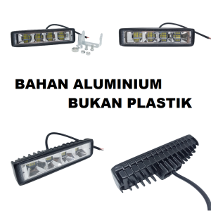 Lampu LED Tembak Sorot CWL 24 Mata 1 Baris 72 Watt Offroad 72Watt 72W Motor Mobil Kabut 72 W W24A