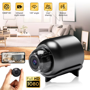 BMAD Kamera CCTV wifi sambung hp jarak jauh tersembunyi Mini IP Wide Nightvision 1080P BC18