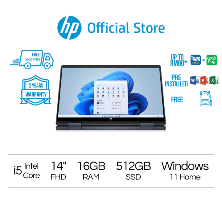 HP Pavilion x360 2-in-1 Laptop 14-ek1038TU Space Blue 14'' FHD - Intel ...