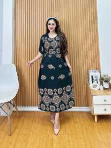 Daster Chibi Terbaru / Dress Rayon Motif Premium / LD 110cm PB 115cm Busui