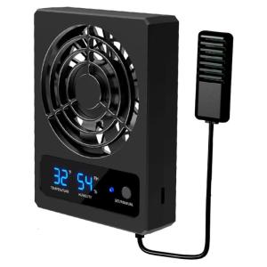 Terrariums Fan Hangable Coolers Terrariums Cooling Fan with with LED Temperature Display Reptiles Tanks Air Coolers Device
