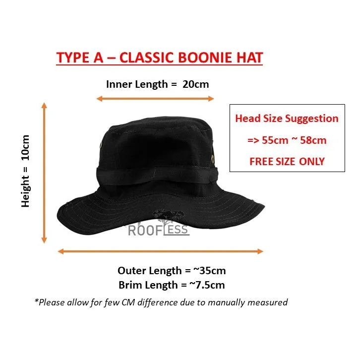 ROOFLESS%20Hiking%20Fishing%20Fisherman%20Jungle%20Sun%20Boonie%20Hat%20Bucket%20Topi%20Camping%20Hutan%20-%20Image%205