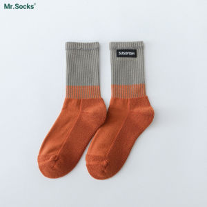 Tất cổ cao nam nữ Mr.Socks lót xù êm chân chất liệu cotton cao cấp thoáng khí SUSUFISH-ZHU-6004-1DOI