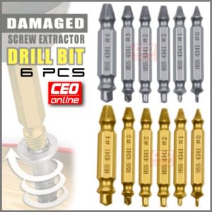 CEO 🇲🇾 Damaged Screw Extractor Drill Bit Screw Remover Set High Carbon Steel High Hardness Drill Set Screwdriver
