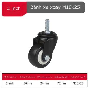 Bánh xe ghế xoay loại tốt-Di chuyển đa mặt sàn-Lắp cho mọi ghế xoay-Ghế xoay văn phòng-Ghế game-nhiều mẫu tùy chọn BIGBA