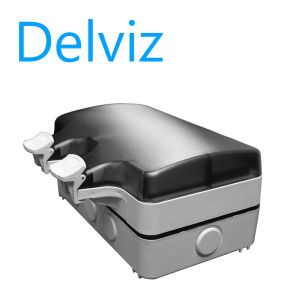 Delviz IP66 Professional กันน้ำกันฝุ่น146ซ็อกเก็ตกล่องซ็อกเก็ตติดตั้งภายนอกล็อคกล่องกันน้ำใช้นอกสถานที่.