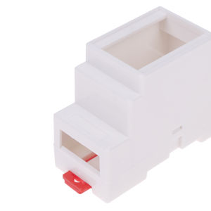 Fantic 1PC DIN Rail PLC Junction Box Plastic Electronics Box Project Case 4Colors 88x37x59mm 35-Rail Mounting Instrument Housing