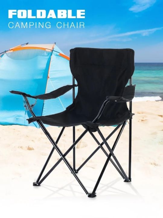 Outdoor Foldable Chair Indoor Foldable Chair Camping Chair With Net  Pocket Fishing Chair Kerusi Camping Kerusi Pancing Heavy Duty  Lazada