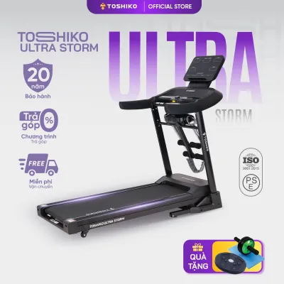 Máy chạy bộ đa năng Toshiko Ultra Storm 24 chương trình luyện tập và 3 chế độ tùy chỉnh giúp tập luyện chuyên sâu
