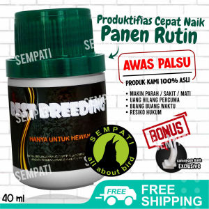 SEMPATI FREE GANTUNGAN BUAH Obat Macet Breeding Best Breeding Semua Burung 40 Ml Vitamin Ternak Burung Lovebird Cucak Murai Kenari Pleci Parkit Kacer Doping Burung Ternak Breding
