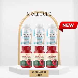 Molecule (โมเลกุล)  3แถม3 ไคโตซาน พลัส + แอปเปิ้ลไชเดอร์ บล็อกไขมัน อาหารเสริม