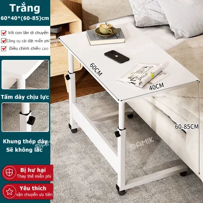 DAMIK Bàn Làm Việc Có Bánh Xe Di Đa Năng Nâng Hạ Chiều Cao Và Có Bánh Xe Di Bàn Văn Phòng Tiện