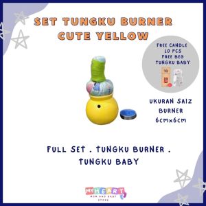 MAK KUNTUM Tungku Baby Set Tungku Baby dan Pemanas Tungku with Candle Holder Set Tuam Baby