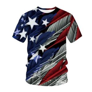 USA Tshirts for Men Uk Croatia Flag 3D Print T Shirt Men Fashion America Pattern Mens T-Shirts