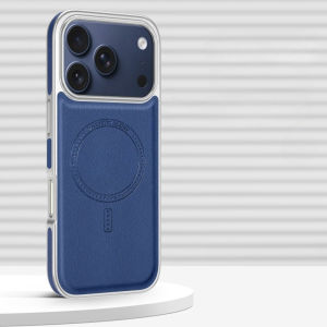 Fashion Pu Leather Magnetic Case for iPhone 17 16 Pro Max Luxury Plating Edge Original Business for MagSafe Charging Cover Shell