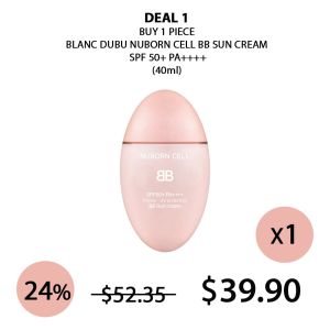 (BLANC DUBU) Nuborn Cell BB Sun Cream SPF50+ PA++++ 40ml - COCOMO