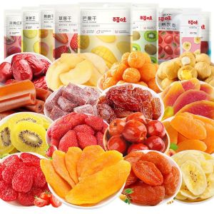 百草味零食芒果干果脯蜜饯猕猴桃黄桃蓝莓榴莲干草莓百香果木瓜干Baicao Flavor Snacks Dried Mango Dried Fruit Candied Fruit Kiwi Yellow Peach Dried Blueberry Dried Durian Strawberry Passion Fruit Dried Papa