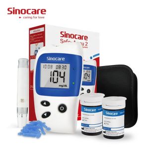 Sinocare Accu2 Household Automatic Code-Free Blood Glucose Meter English Outlet Blood Glucose Measuring Device