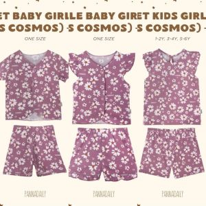 BOHOPANNA PANNA DAILY - SET BABY GIRL PRINT - SET KIDS GIRL PRINT - SETELAN BAJU ANAK PEREMPUAN - SET BAJU ANAK - BAJU DAN CELANA ANAK