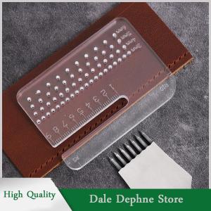 [Dale Dephne] ตัวดึงอะคริลิกใสอเนกประสงค์หนา4มม. ไม้บรรทัดวัดระยะการตัดแบบโค้งมนเครื่องมือเสริมหนังแบบแมนนวล