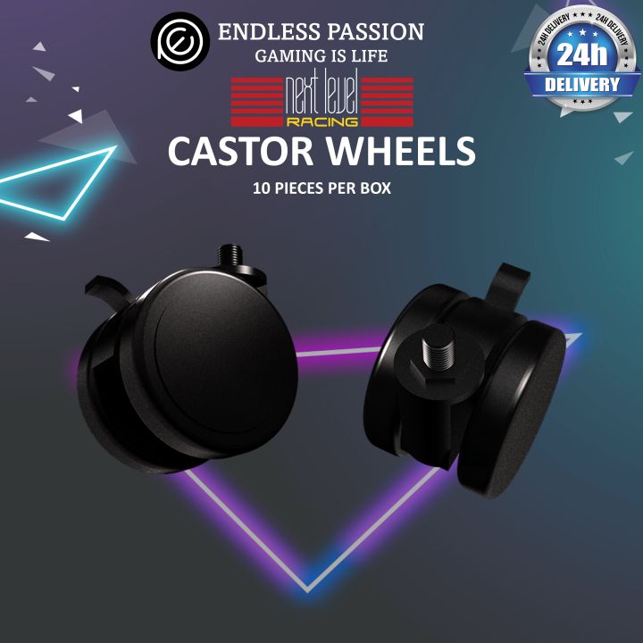 Next Level Racing Lockable Castor Wheels (NLRA007) Lazada Singapore