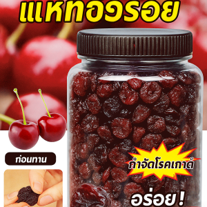 รสหวานเปรี้ยว บำรุงข้อ ลดเกาต์ สุขภาพดีทุกวัน [อร่อยคุ้มค่า] เชอร์รี่อบแห้งสไตล์ฝรั่งเศส ผลไม้แห้งคุณภาพสูง รสหวานเปรี้ยว บำรุงข้อ