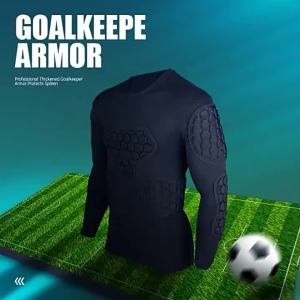 Professional Goalkeeper Armor Uniforms Thick Soccer Goalkeeper Jerseys EVA Foam Goalkeeper Sports Uniforms
