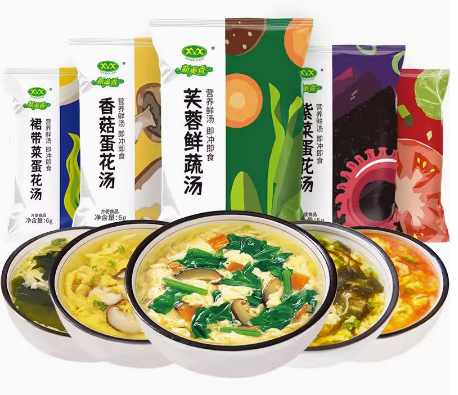 Instant Freeze Dried Vegetable Soup, Fresh Vegetable Soup 8g/pack