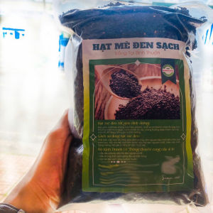 Mè đen đãi sạch đẹp 1kg. Vừng đen trồng tại Bình Thuận đã hút chân không